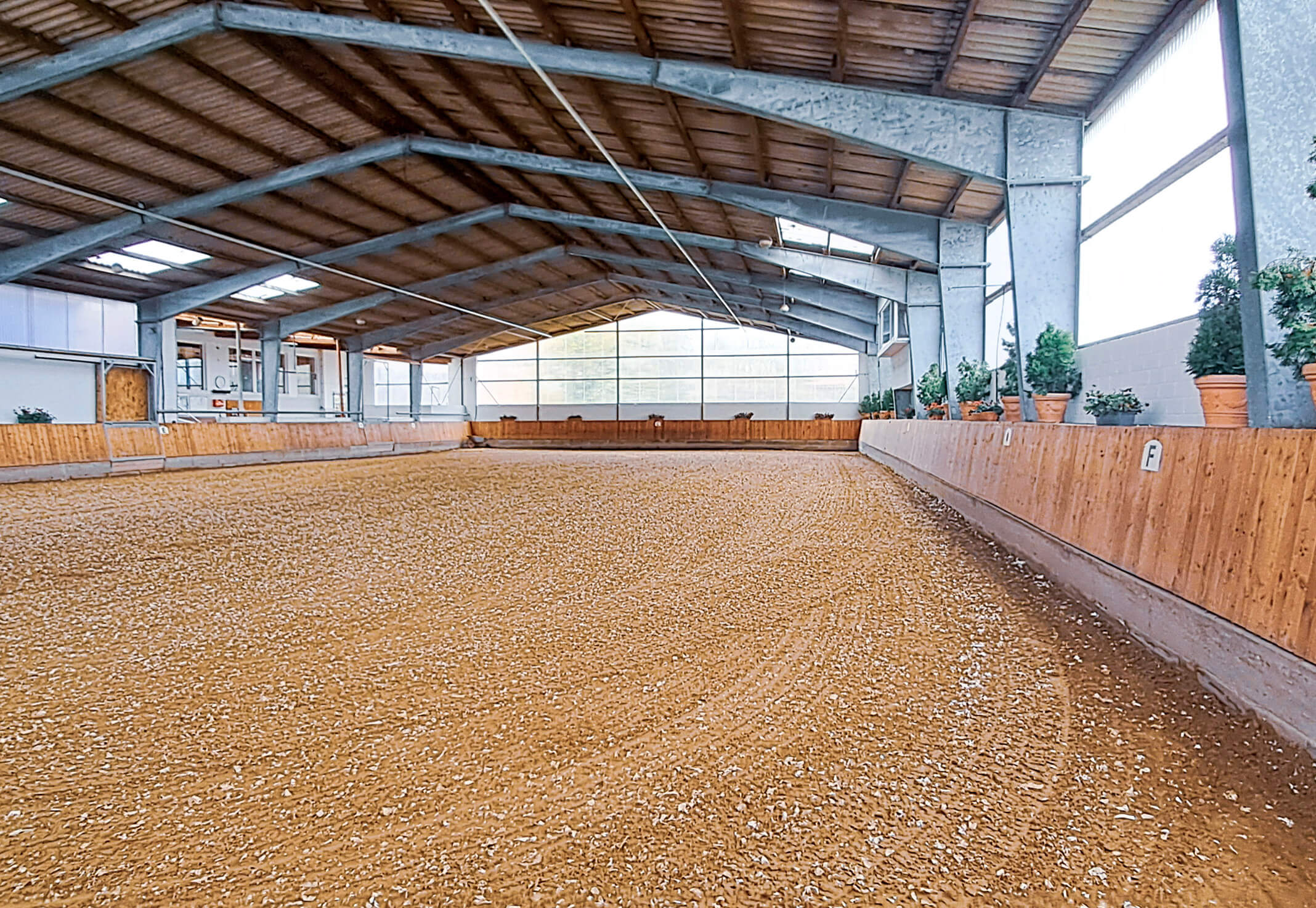 Die große Reithalle bei der Reitgemeinschaft Kreiensen-Rittierode